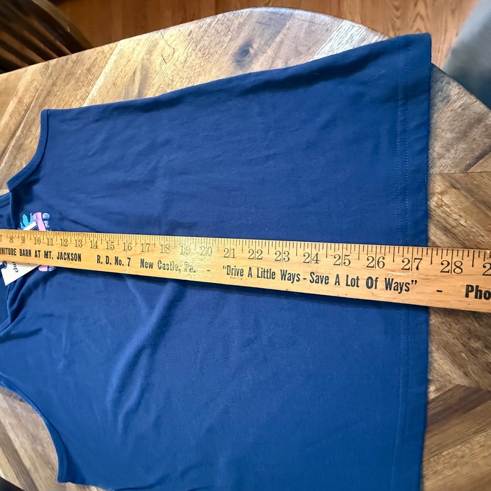 Chubbies Navy Blue The Weekend Has Arrived‎ Palm Tree Tank Top Men's Small - Picture 6 of 7